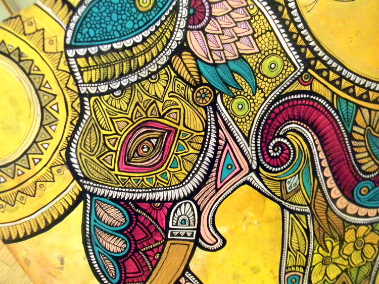painted elephants / animal art