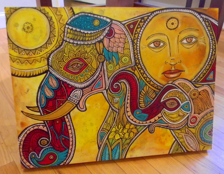 painted elephants / animal art