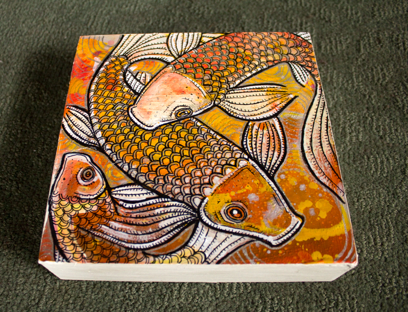 koi fish art