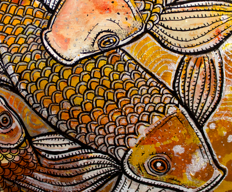 koi fish art