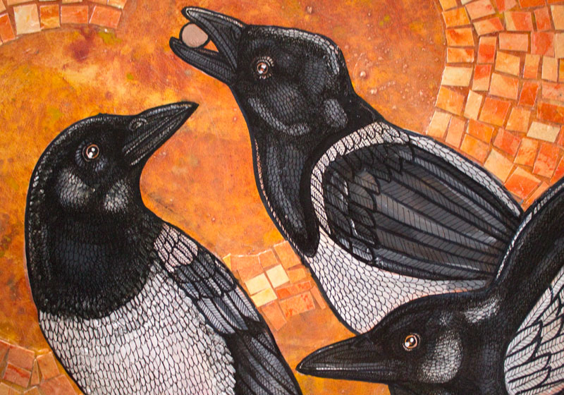 magpie bird art