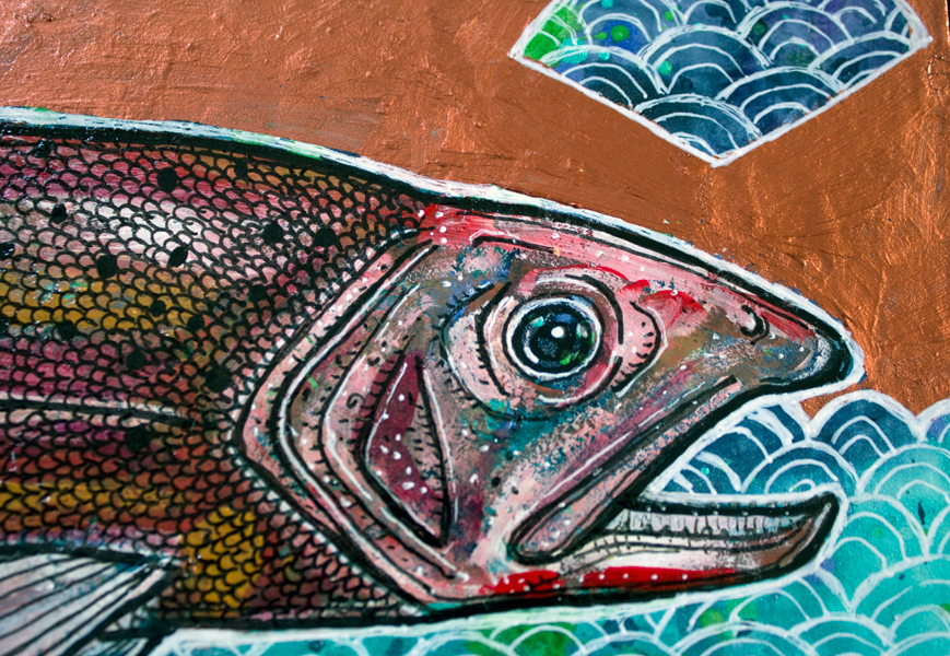 cutthroat trout art