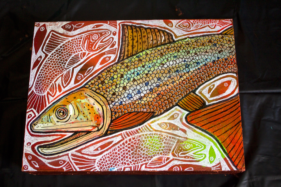 brook trout painting