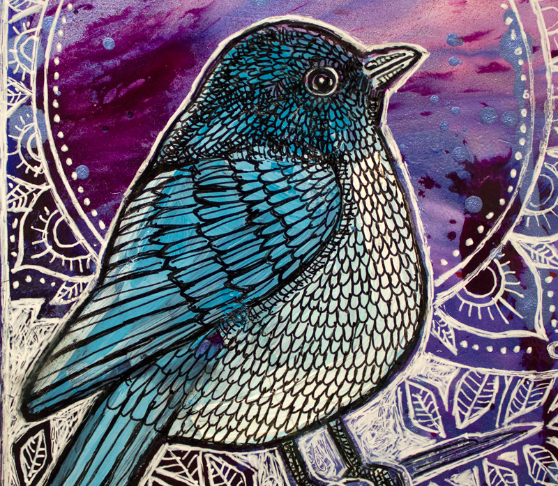 blue bird art