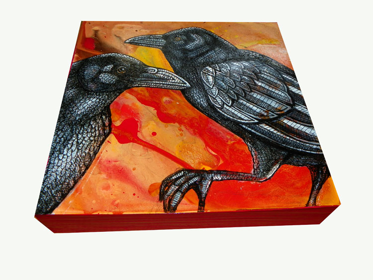 crow painting