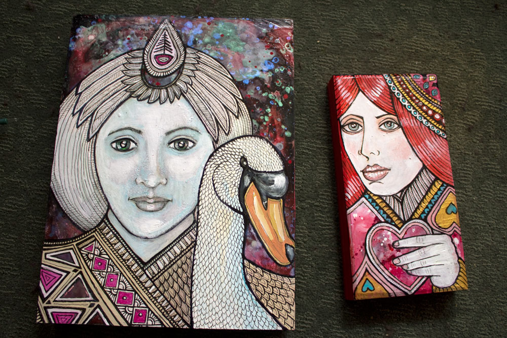 queen of hearts painting