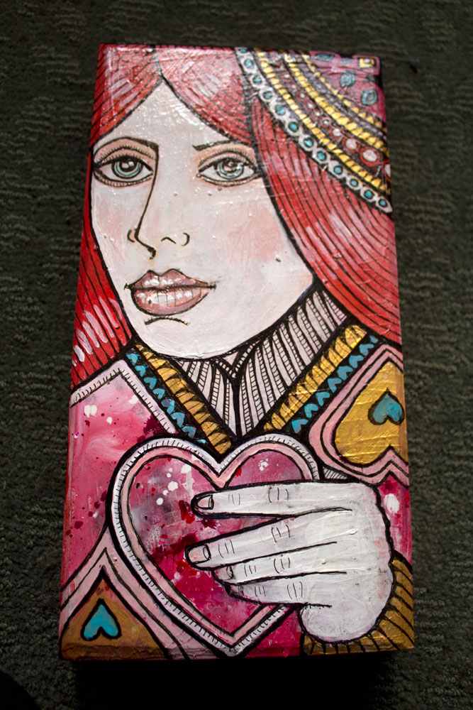 queen of hearts painting