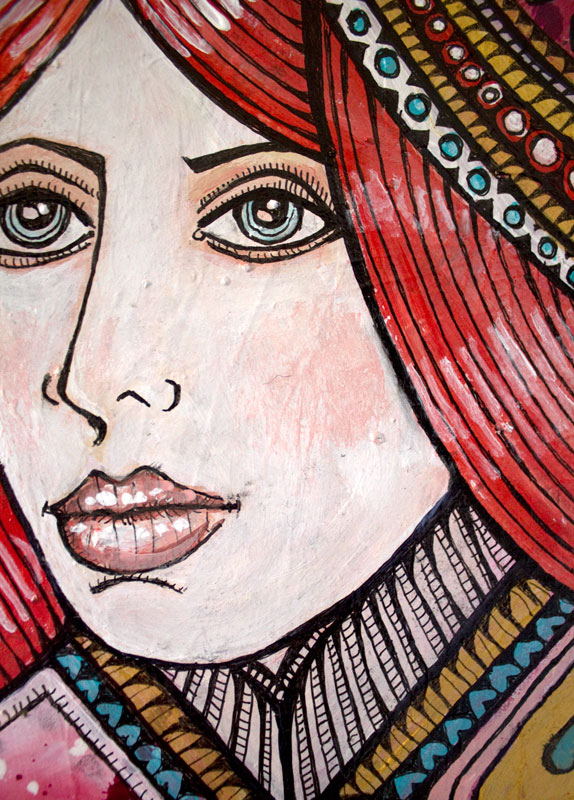 queen of hearts painting