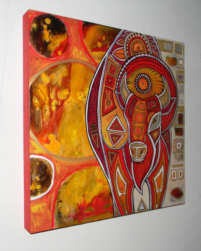 tribal bison art