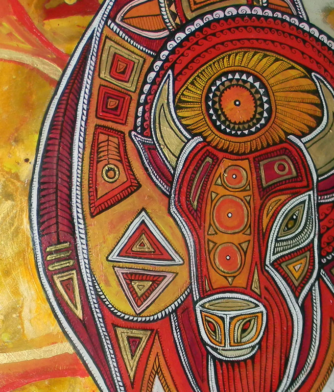 tribal animal art