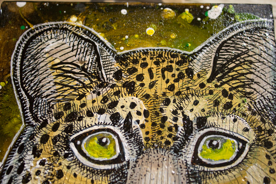 leopard big cat art