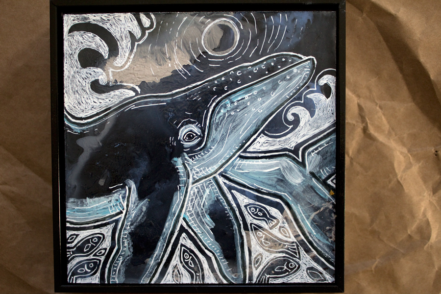 humpback whale art